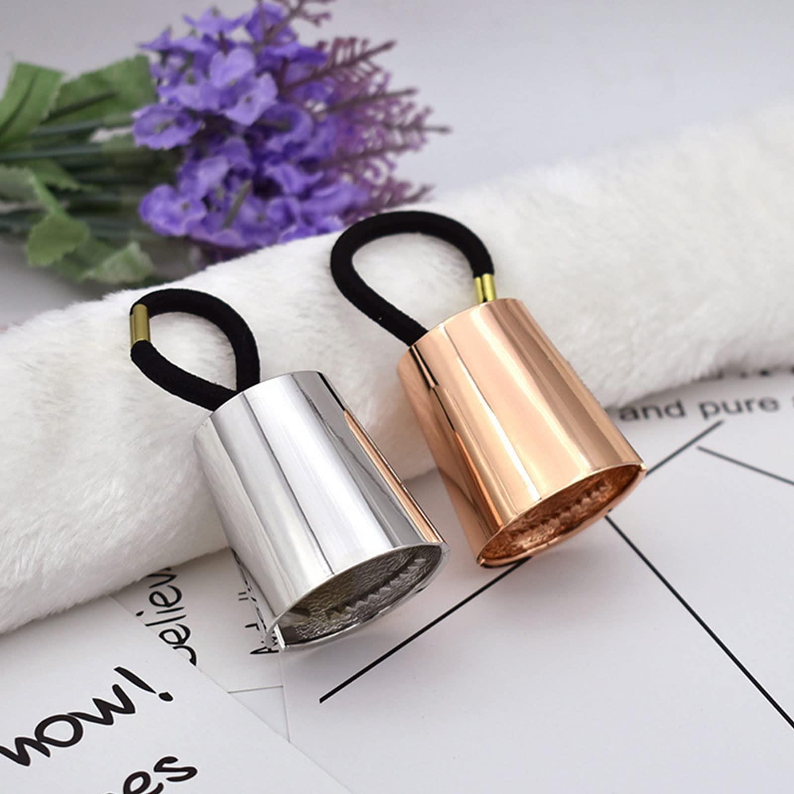 Sxett Trendy Cone Punk Ponytail Holder Women Hair Cuff Wrap Tie Band Rope Girls Hair Accessories Elastic Hairband Gift