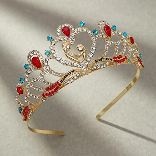 SWEETV SWEETV Princess Tiara for Little Girls, Mommy and Me Crown for Daughter Gifts Eternal Star Hair Accessories for Birthday Prom Cosplay