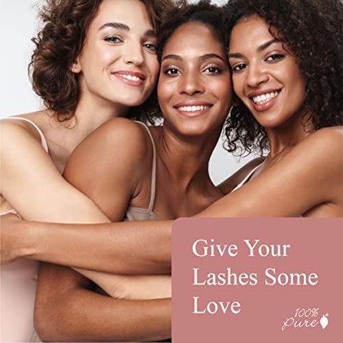 100% PURE 100% PURE Ultra Lengthening Mascara Dramatic Intense Volume & Length Natural Fruit Pigmented Voluminous Eyelash Makeup No Clumping, Smudging or Flaking - Vegan, Dark Chocolate Color - 0.35 oz