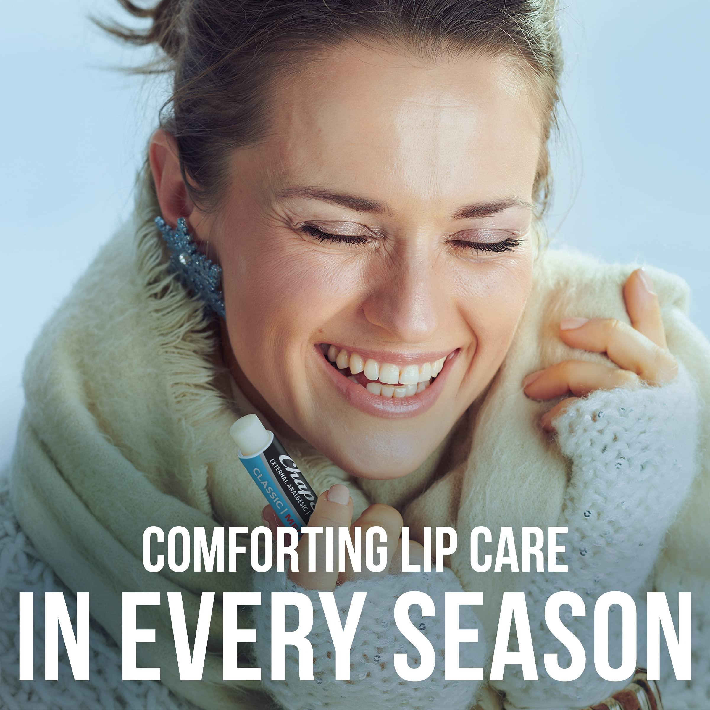 ChapStick ChapStick Classic Medicated Lip Balm Tubes, Chapped Lips Treatment and Skin Protectant - 0.15 Oz (Pack of 2)