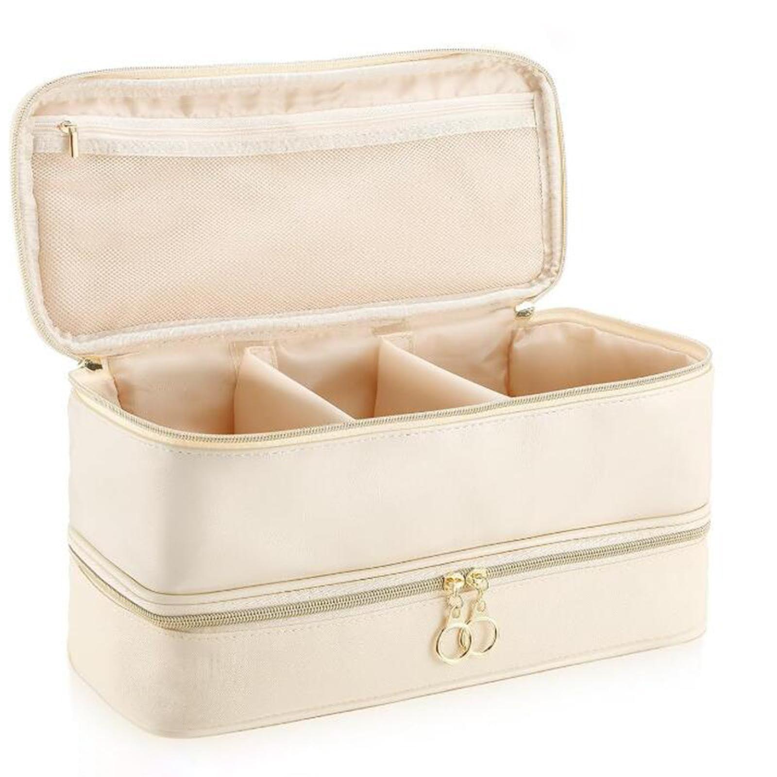 Generic Generic Double Layer Travel Bag, Hairdressing Case, Hair Stylist Travel Bag for Makeup Artists