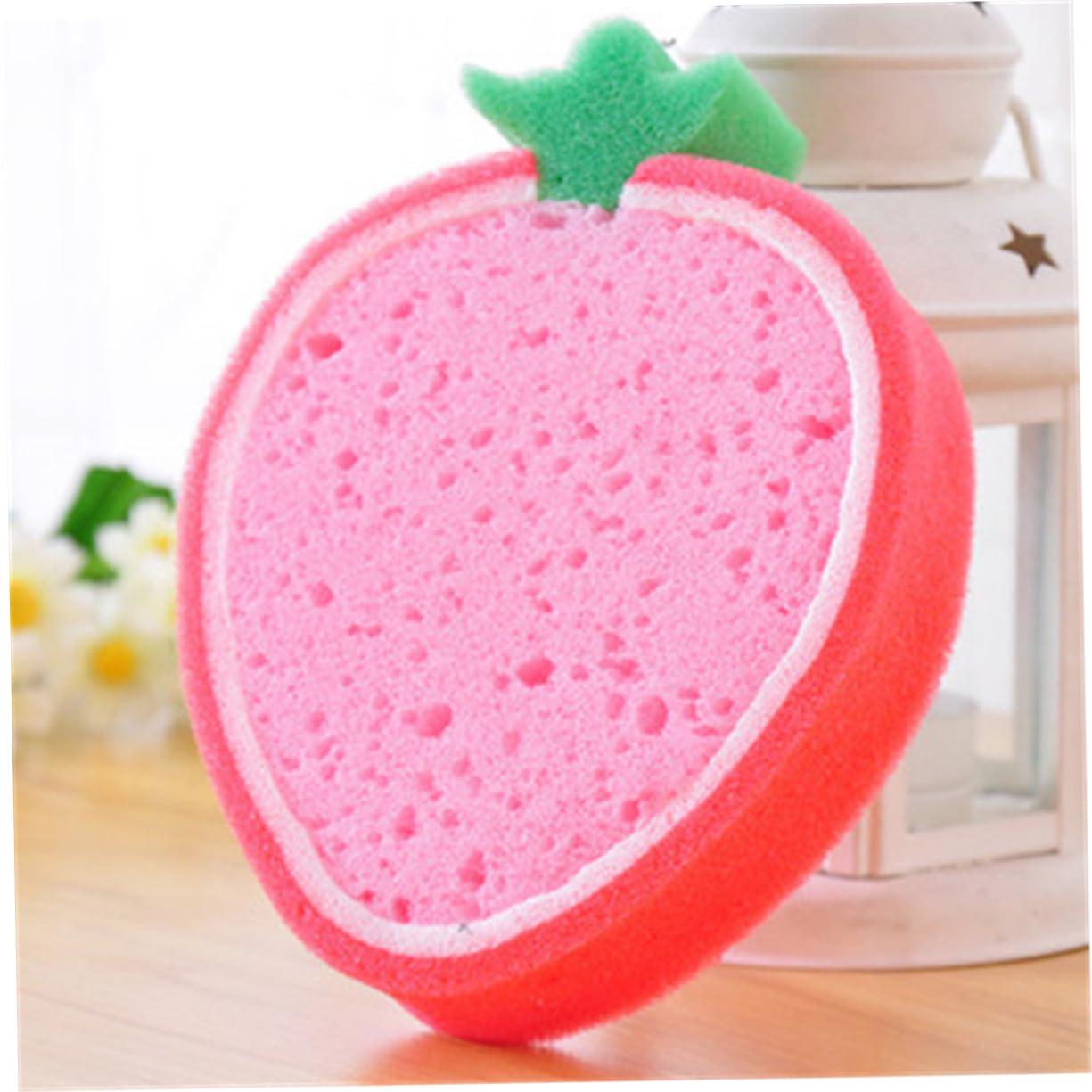 Healeved Healeved Fruits Bath Sponges Set 4 Pieces Baby Sponge Bath Gentle Scrub for Toddlers Random Style