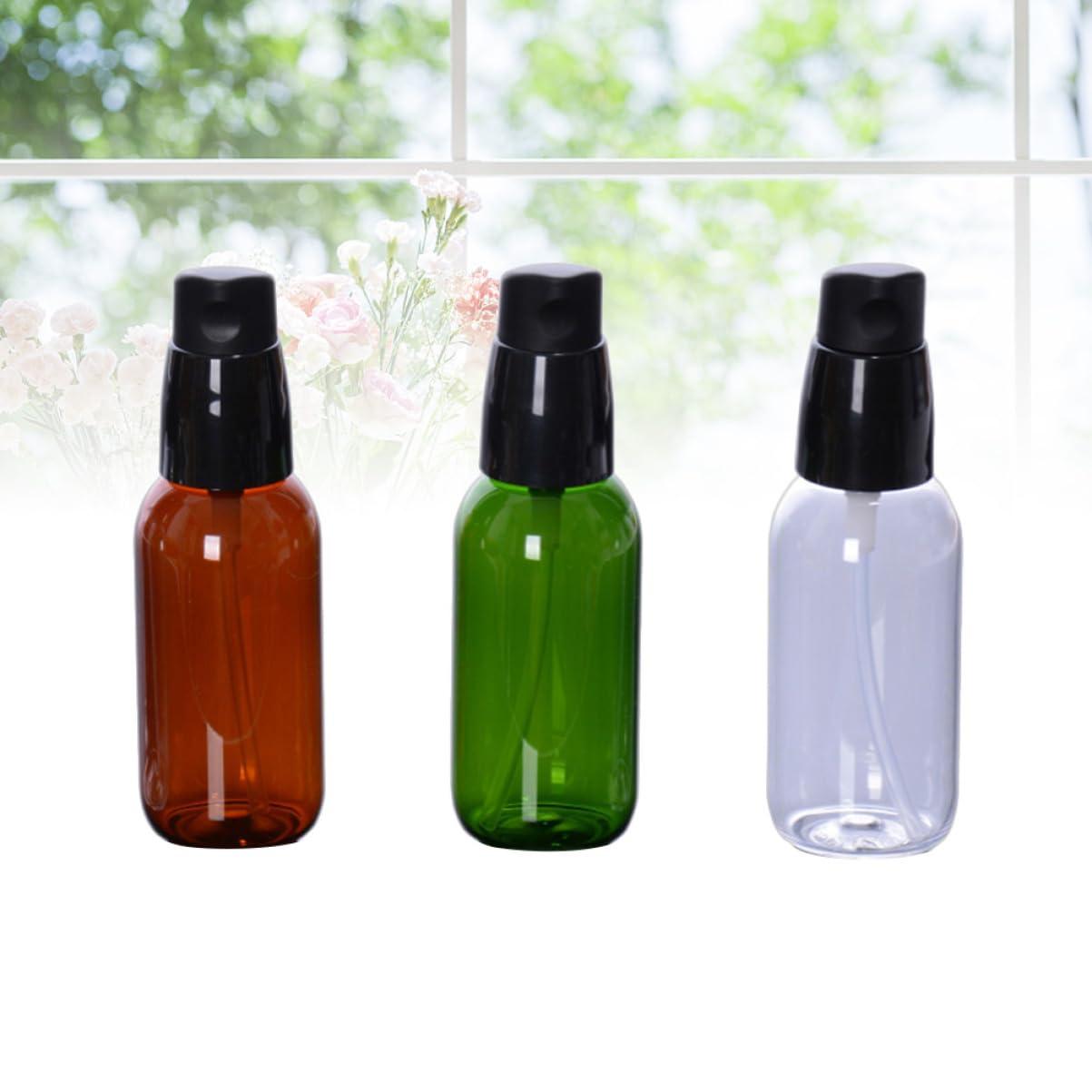 Housoutil Housoutil Packaging Bottles for Travel 3pc 50ml Beauty Cosmetic Bottles Green Tea for Essential Oils Skincare