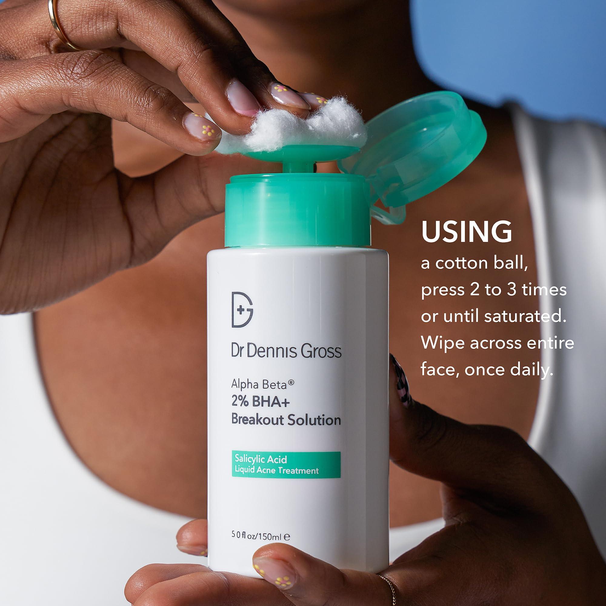 Dr Dennis Gross Dr Dennis Gross Alpha Beta 2% BHA+ Breakout Solution, Minimizes Pores, Clear & Prevent Breakouts, 5 Fl Oz