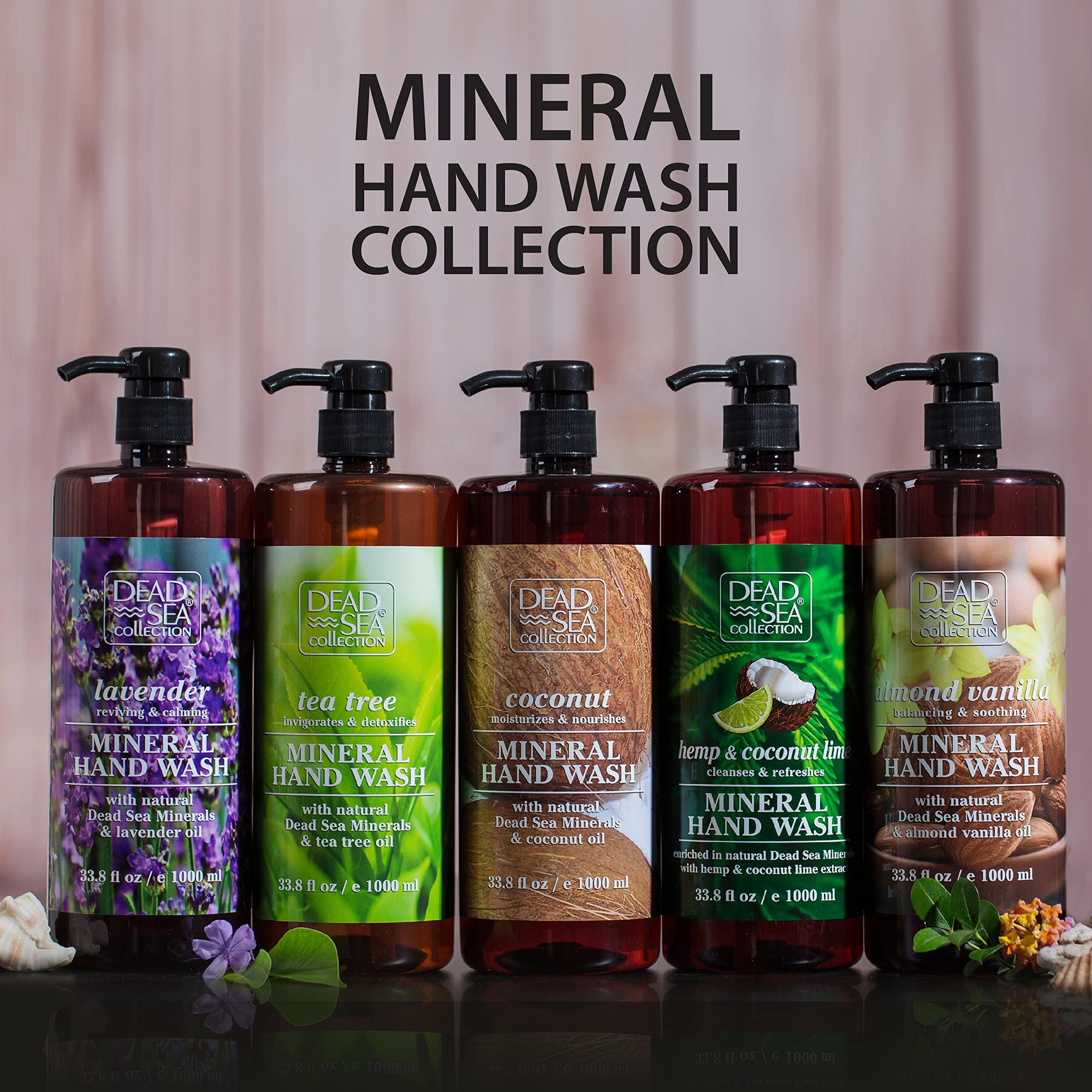 Dead Sea Collection Dead Sea Collection Hand Soap Pump Coconut - Hand Wash Liquid with Dead Sea Minerals and Coconut Oil - All Skin Types Moisturizing & Nourishing - Pack of 2 (33.8 Fl Oz Each) - 67.6 Fl Oz