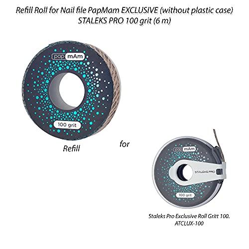 STALEKS Pro Refill roll for Nail File papmAm (Without Plastic case) Staleks Pro Exclusive, 100 grit