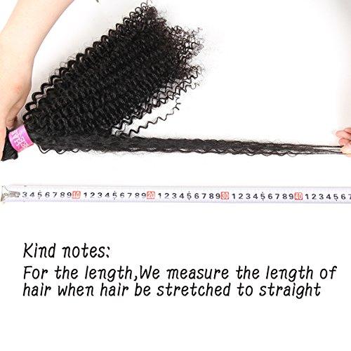 ISEE ISEE Hair 9A Grade Mongolian Kinky Curly Hair Extension Virgin Human Hair Weaving One Bundles Kinky Curly Virgin Hair 100% Human Hair Weaves Extension Mongolian Virgin Hair (26/28/30 Inch)