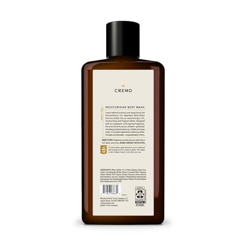 Cremo Cremo Body Wash Men, Notes of Italian Bergamot, Neroli Blossom, and Fresh Vetiver, Rich-Lathering Italian Bergamot, 16 Fl Oz