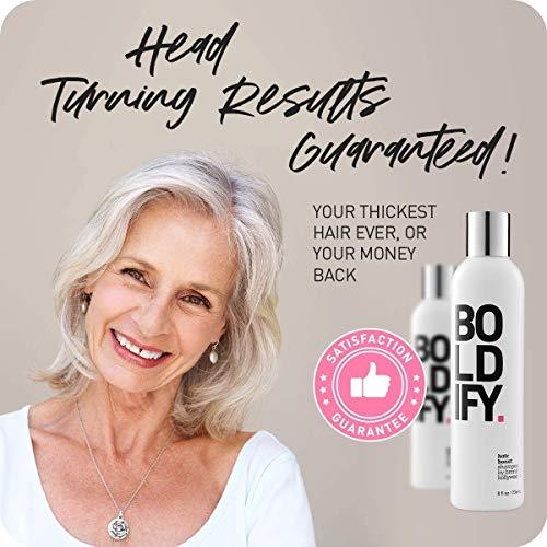 Boldify Hairline Powder (Dark Blonde) + Shampoo: Boldify Bundle: Root Touchup Hair Loss Powder and Natural Volumizing Shampoo for Fine Hair.