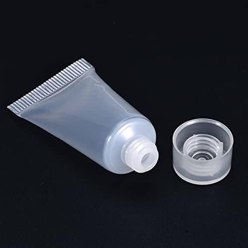 PATIKIL PATIKIL 5ml Squeeze Tube, 20 Pack Empty Cosmetic Tubes Plastic with Flip Lid for Travel Household, Clear