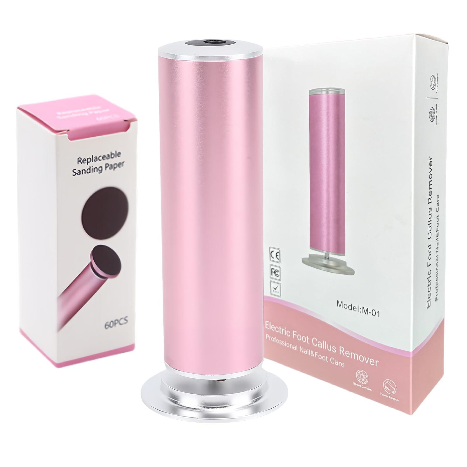 Turoco 2025 Upgraded Electric Foot Callus Remover, Best Callus Remover for Feet & Electric Foot File, Foot Scrubber for Dead Skin, Professional Pedicure Tools for Feet with 60 Sandpaper Discs