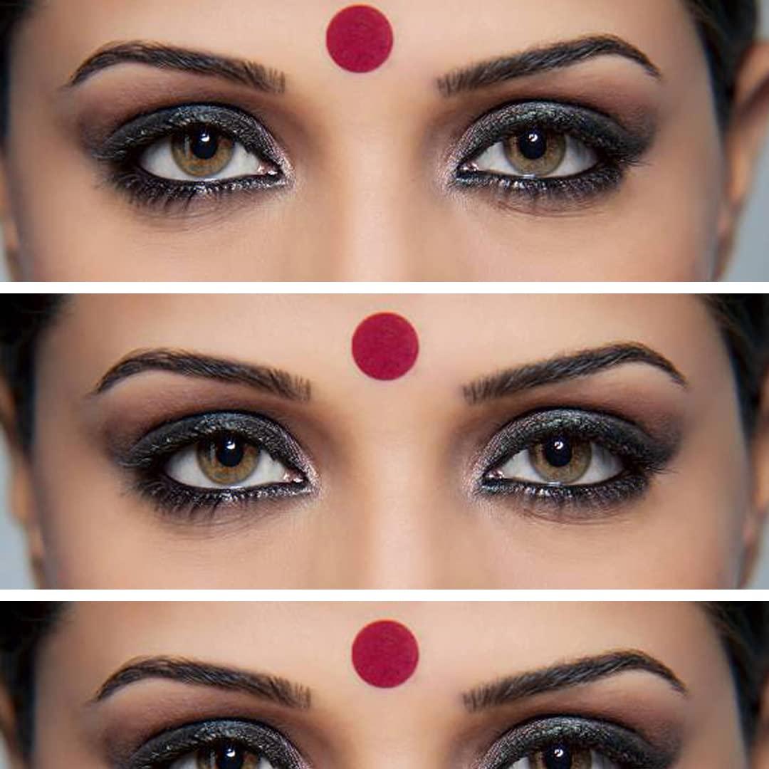 SANGAM SANGAM Bindi Multi Pack Indian Puja Items Bindi for Women Indian Tika Jewellery Daily Use Mix Size Forehead Tilak Hindu Bindi Round Tattoo Sticker Indian Dots Wedding Tikka