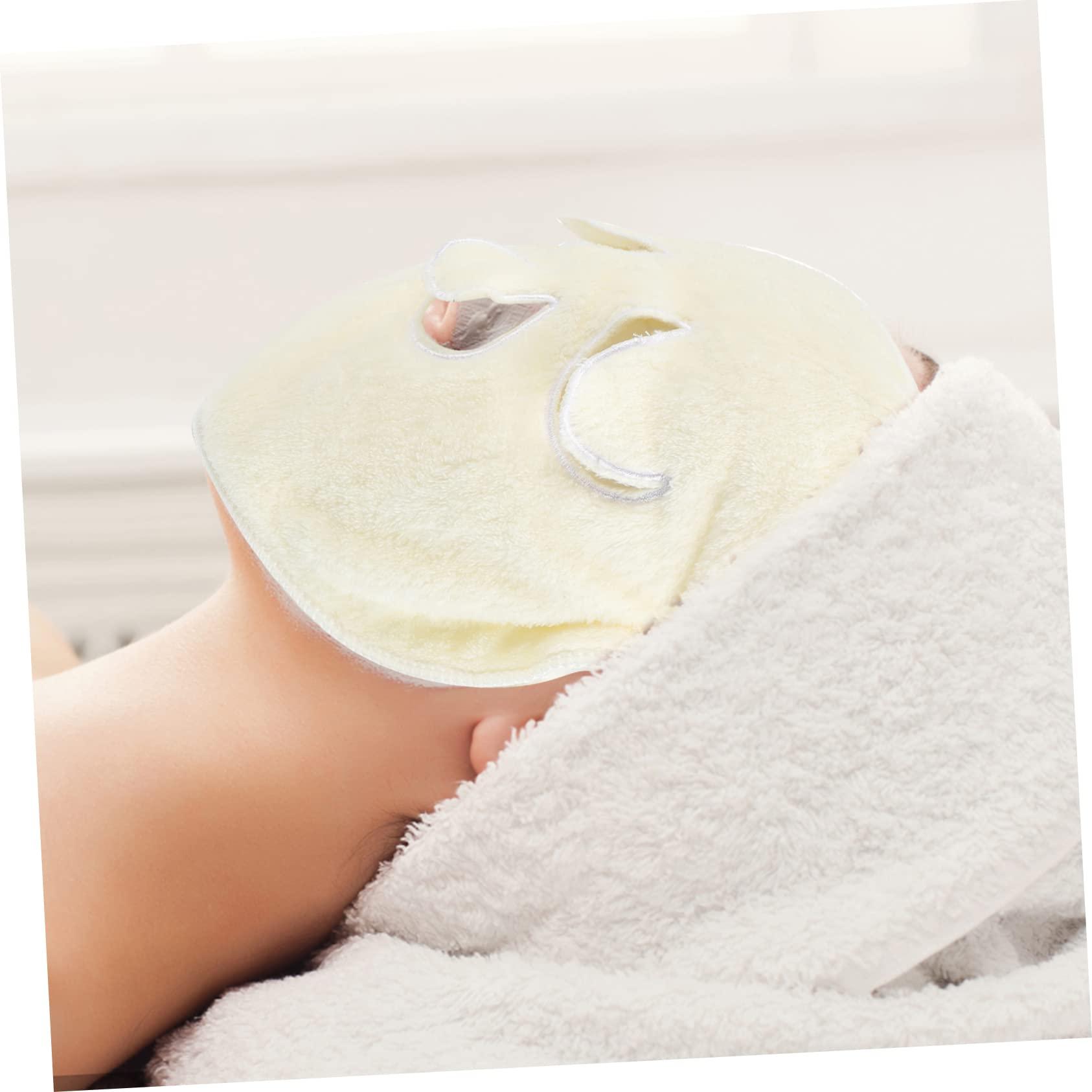 Healeved Healeved 1 PC Mask Towel Women Polyester Towel Reusable Facial Whitening Facial Towel Anti Aging Eye Patches Spa Towel Eye Cheek Stick Pad Face Patches Skincare Hot and Cold Steamer Women's