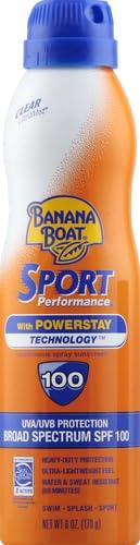 Banana Boat Banana Boat Sport Ultra SPF 100 Sunscreen Spray, 6oz - Water Resistant, High SPF, Sport Sunscreen (Pack of 2)