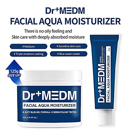 DR+ MEDM DR+ MEDM Facial Aqua Moisturizer - Moisturizing & Calming Gel Cream for Oily Skin with Dryness – Exterior Moisture Barrier, Inner Moisturizing, Soothing, and Nutrition Supply