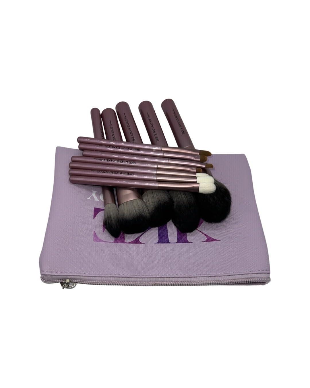 Kaya's Kandy Experience 15 PCS Professional Makeup Brush Set with Bag, Foundation Blush Eyeshadow Concealer Brush Kit