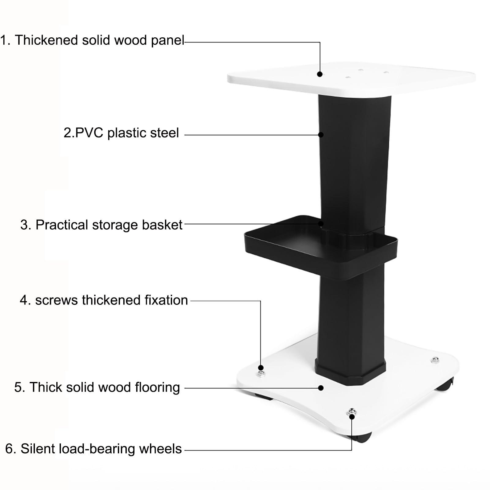 JHDXL Beauty Cart, with Storage Tray, Sturdy Esthetician Metal Trolley Cart, Stand Beauty Instrument, Tattoo Roller Tray Beauty Hair Salon Instrument Tray