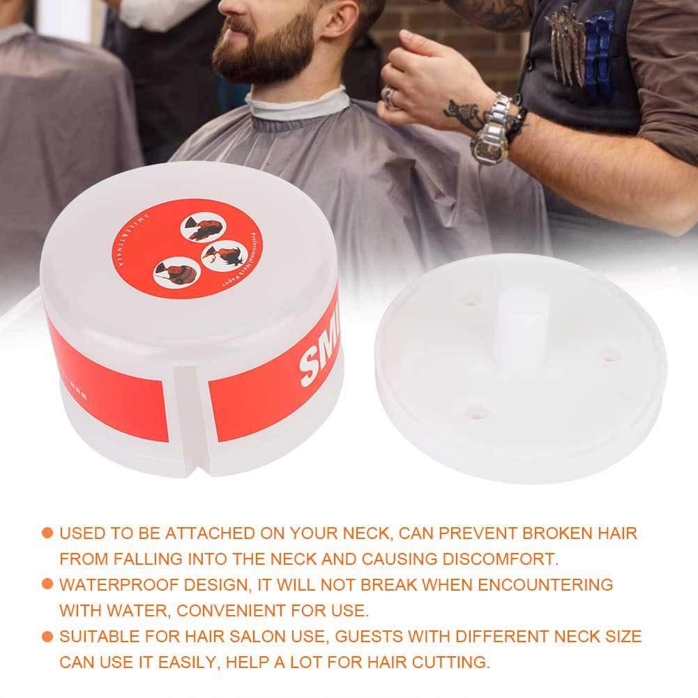 Gavigain Disposable Paper Barber Neck Strips, Neck Ruffle Roll Paper Box Hair Cutting Neck Paper Box Neck Ruffle Roll Paper Box for Hairdressing Tool(White)