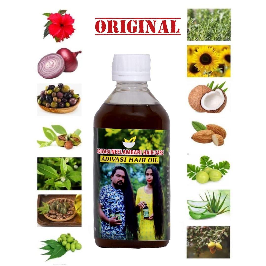 Smartdrops Adivasi Herbal Hair Oil for Hair Growth & Anti Hairfall Control | Helps Hair Thickening Hair (100ml) Pack 3