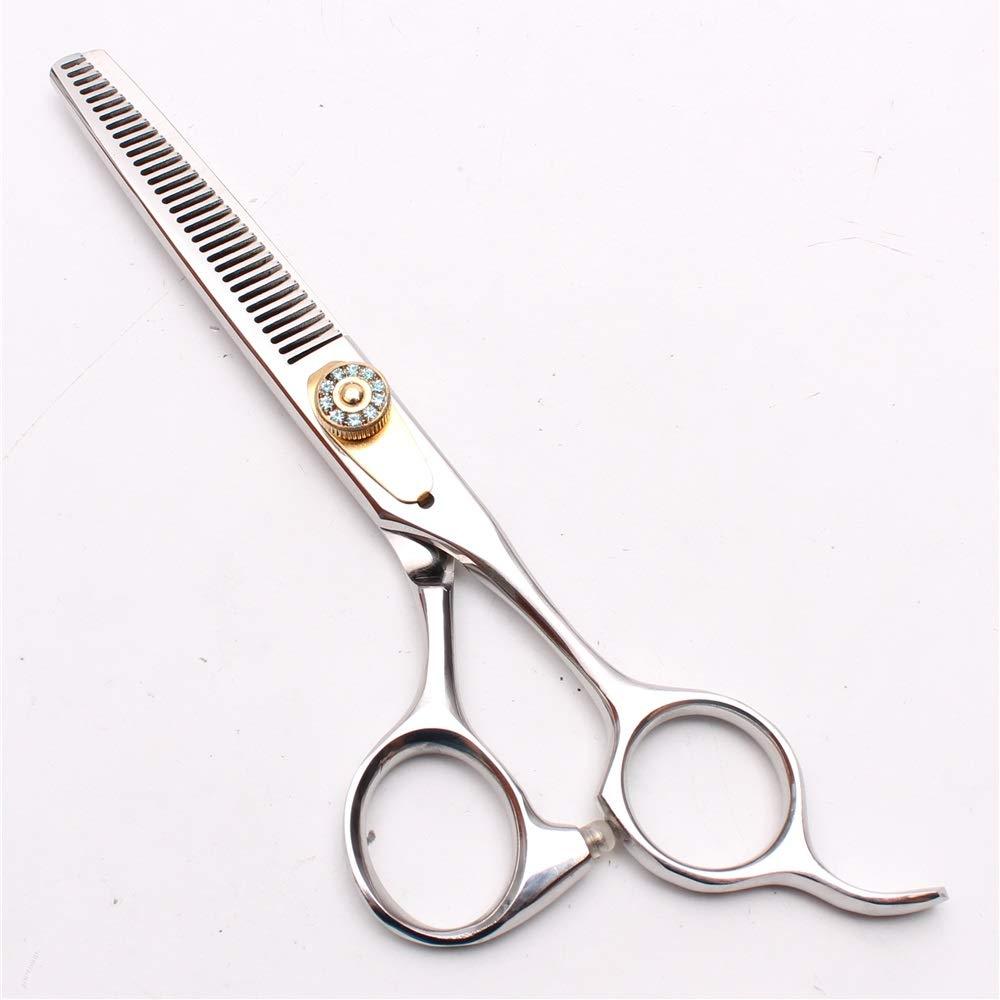 KKZY Hair Cutting Scissors, 6\" 17.5cm Thinning Scissors Cutting Shears Engraving Hairdressing Supplies Zigzag Scissors Professional Hair Scissors Set BY KKZY (Color : C1026 Yin C 6YY)