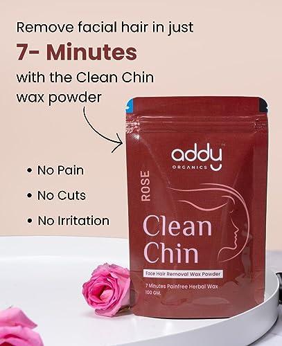 SHIVEEX STORE Herbal Face Wax Powder for Women (Rose) 7 minute Natural Painless Instant Hair Removal Cleans Dead Skin Cells D-Tan & Skin Unwanted Hair Organic Facial Wax Powder 100g, White