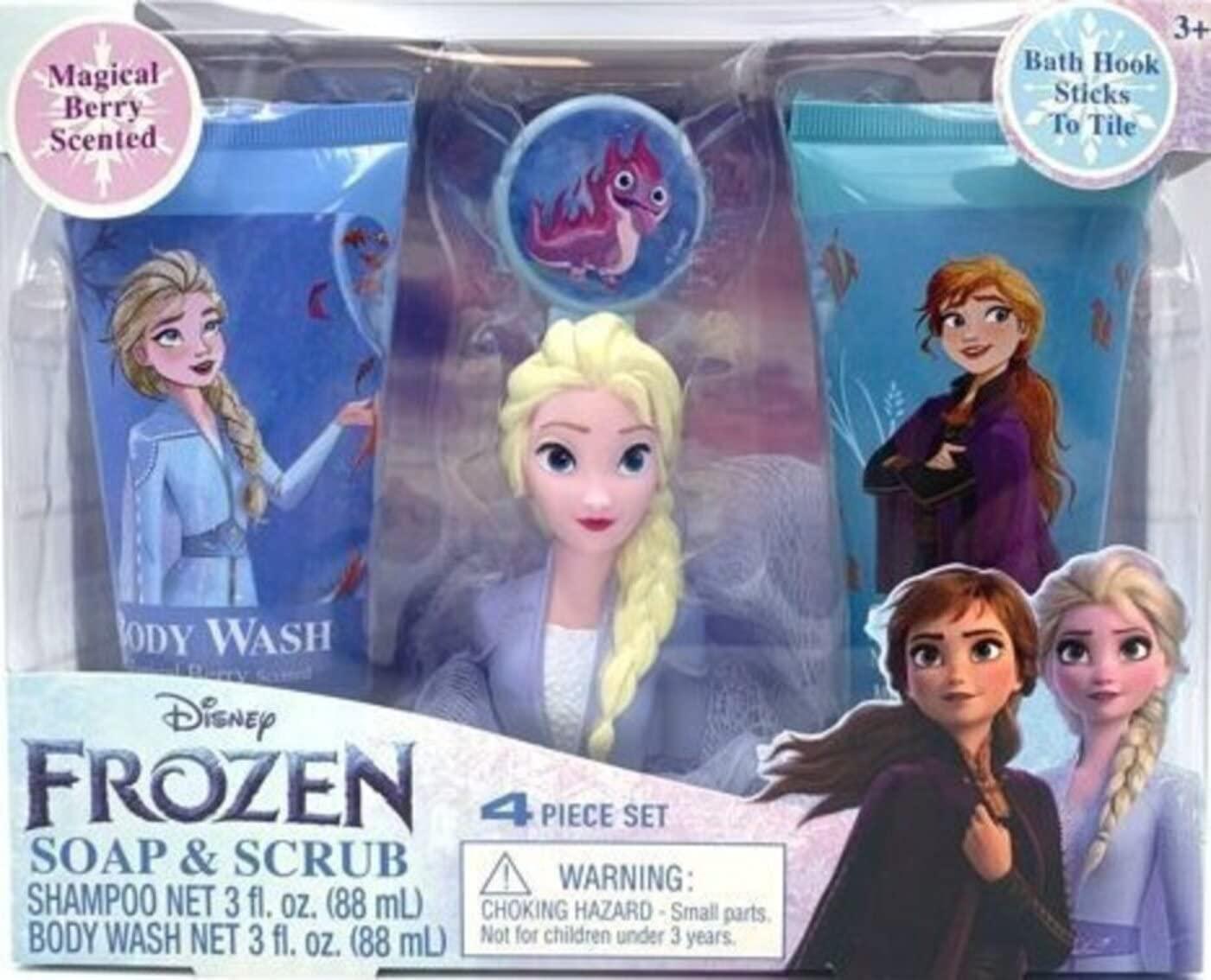 Centric Beauty LLC Centric Beauty LLC Disney Frozen Soap and Scrub 4 Piece Set Magical Berry Scent