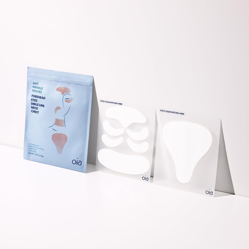 OIA OIA Anti Wrinkle Patches 2.0 Facelift | Face, Eyes, Forehead, Neck Wrinkles | Made with 100% Medical Grade Silicon | Advanced Wrinkle Care with Clear Reusable Pads | Overnight Wrinkle Smoothing