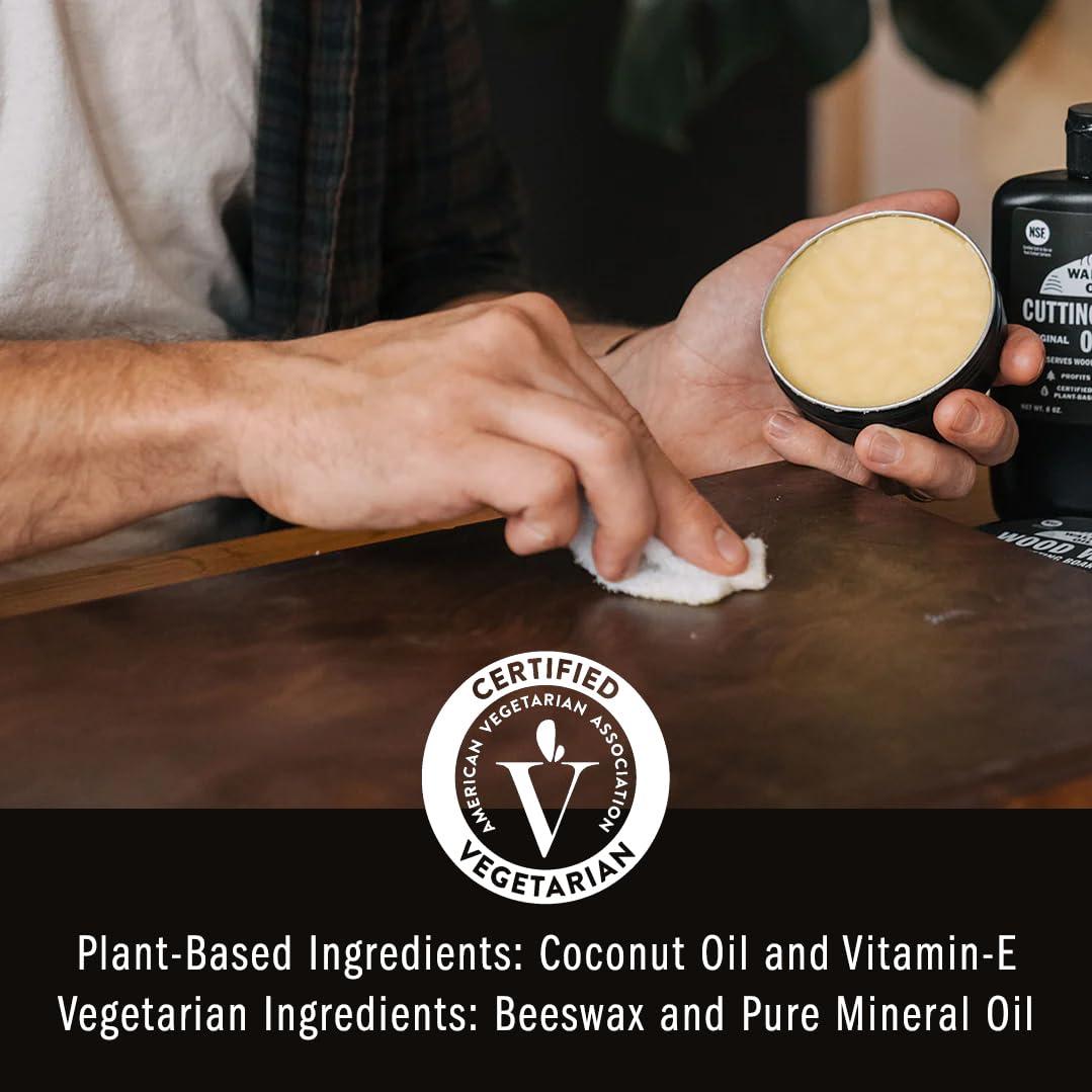 Walrus Oil Walrus Oil - Wood Wax, 3 oz Can, Cutting Board Wax - 2 Pack