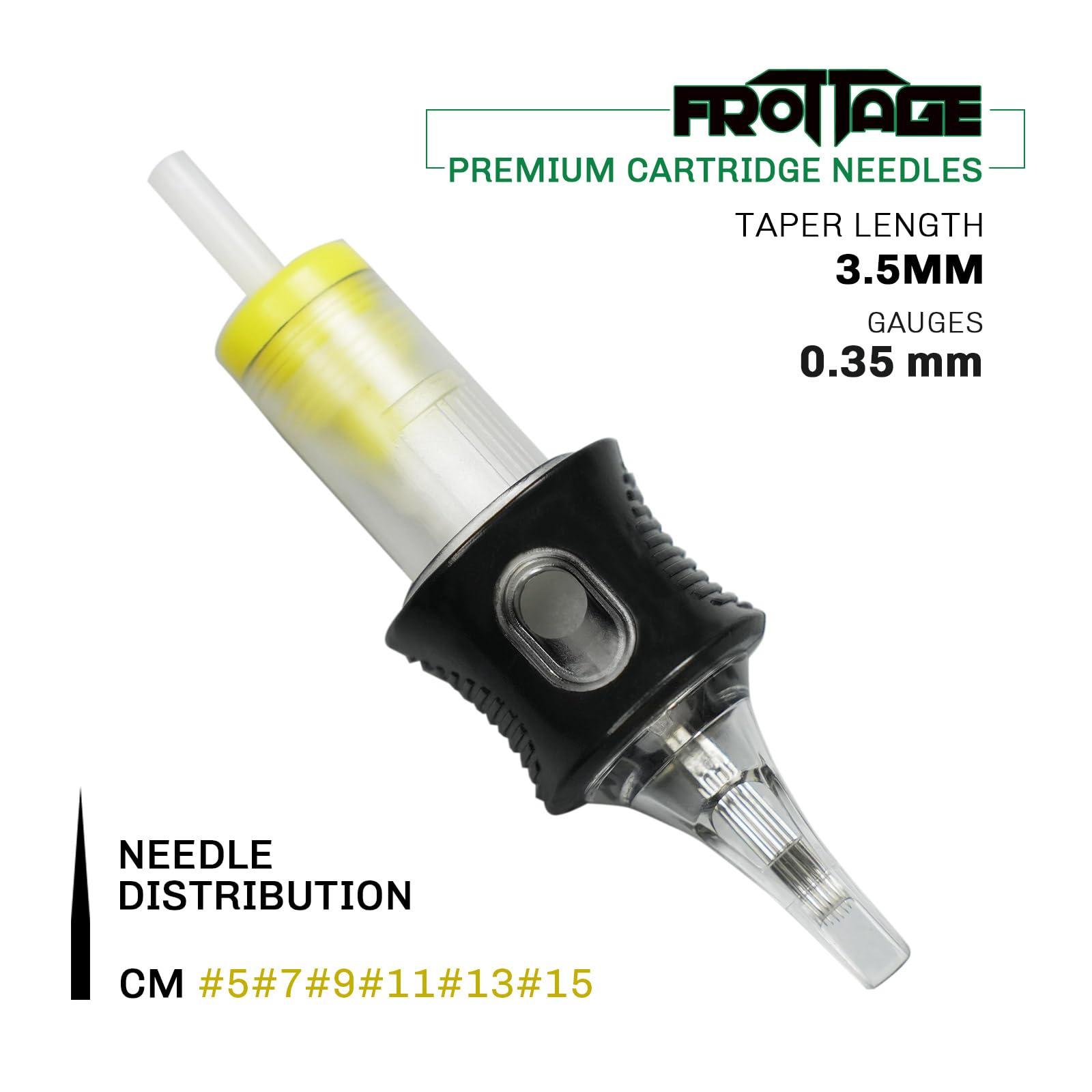 Dragoart FROTTAGE 16PCS Extreme Tattoo Cartridge Needles 15CM Curved Magnum Standard, Dragoart Professional Tattoo Needles Cartridge Tattoo Supplies for Tattoo Machine Tattoo Pen (1215CM)