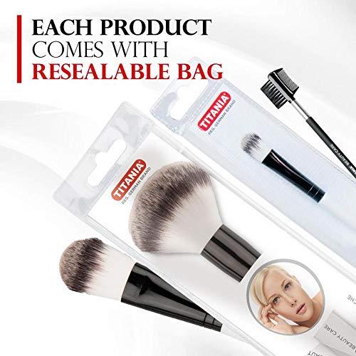 TITANIA Titania Professional Rouge Brush - Extra Wide Flatted Oval Tip Brush - Smooth & Streak-Free Makeup Application - For Daily Beauty Needs