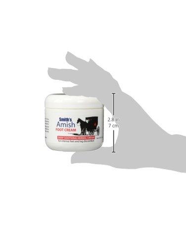SMITH'S AMISH SMITH'S AMISH Foot Cream (4 oz.) Deep Soothing Herbal Cream for Intense Foot and Leg Discomfort including Burning, Cramping and Restlessness Sensations