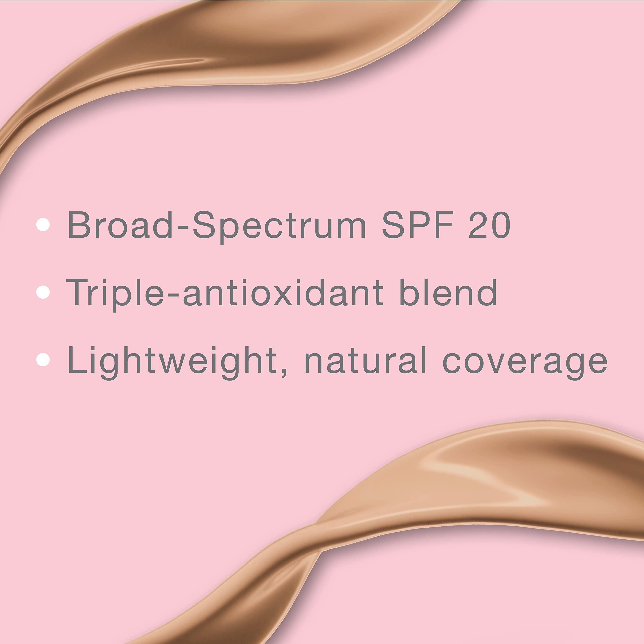 Neutrogena Neutrogena Healthy Skin Liquid Makeup Foundation, Broad Spectrum SPF 20 Sunscreen, Lightweight & Flawless Coverage Foundation with Antioxidant Vitamin E & Feverfew, Medium Beige, 1 fl. oz