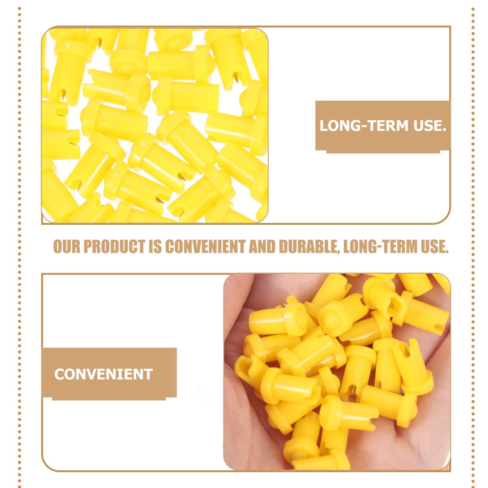 Beaupretty Beaupretty 4sets Needle Nose Lash Glue Bottle Blocking Needle Glue Bottle Pin Replacement Head Portable 100pcs*4