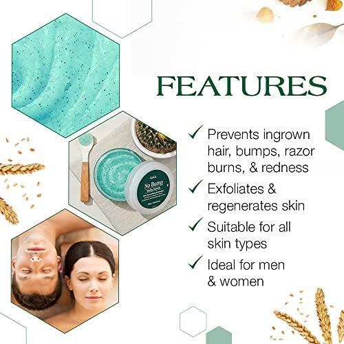 GiGi GiGi No Bump Body Scrub - Exfoliating Scrub for Ingrown Hair & Razor Bumps, Pre & Post-Waxing Treatment, Smooths Skin & Prevents Irritation, 6 oz, 1 Pack