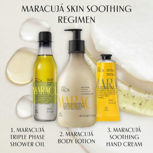 natura natura - Ekos Maracuj Relieving Body Lotion Refill - Calming Lotion - 24 Hours of Hydration - Essential Fatty Acids - Vegan Skin Care - Self Care & Body Care - 13.5 fl oz (400ml)