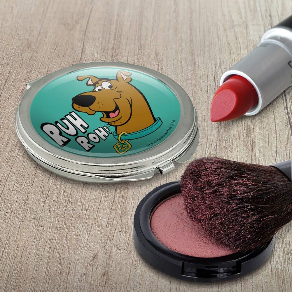 GRAPHICS & MORE Scooby-Doo Ruh Roh Compact Travel Purse Handbag Makeup Mirror