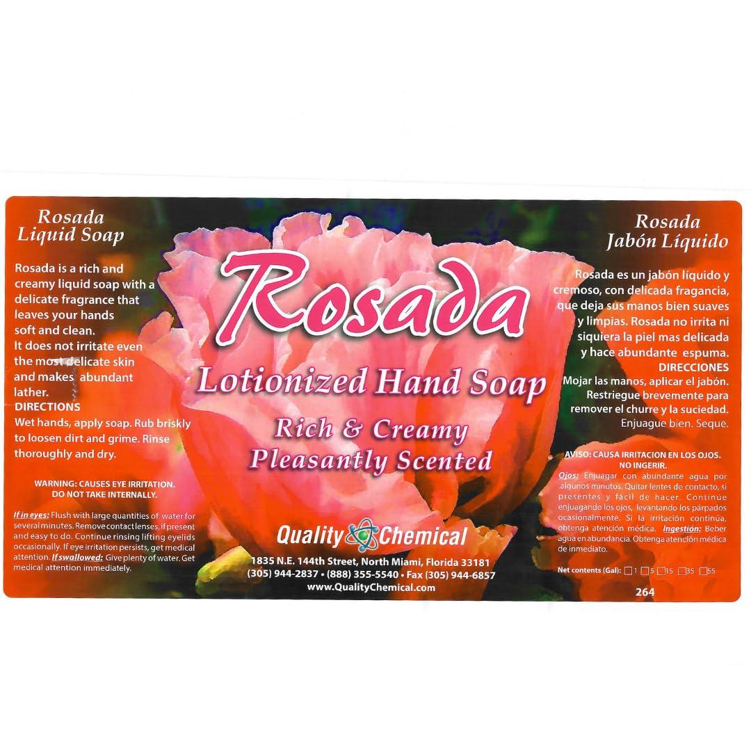 Quality Chemical Quality Chemical Rosada Pink Lotionized and Concentrated Hand Soap Refill - Refills for Gallon Hand Soap Refill Dispensers or Home Usage 128 oz (Pack of 2)