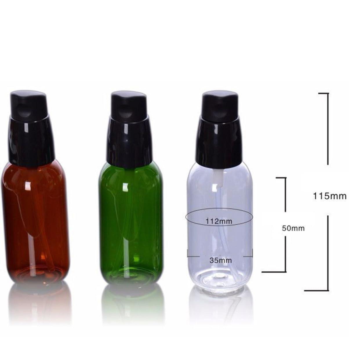Housoutil Housoutil Packaging Bottles for Travel 3pc 50ml Beauty Cosmetic Bottles Green Tea for Essential Oils Skincare