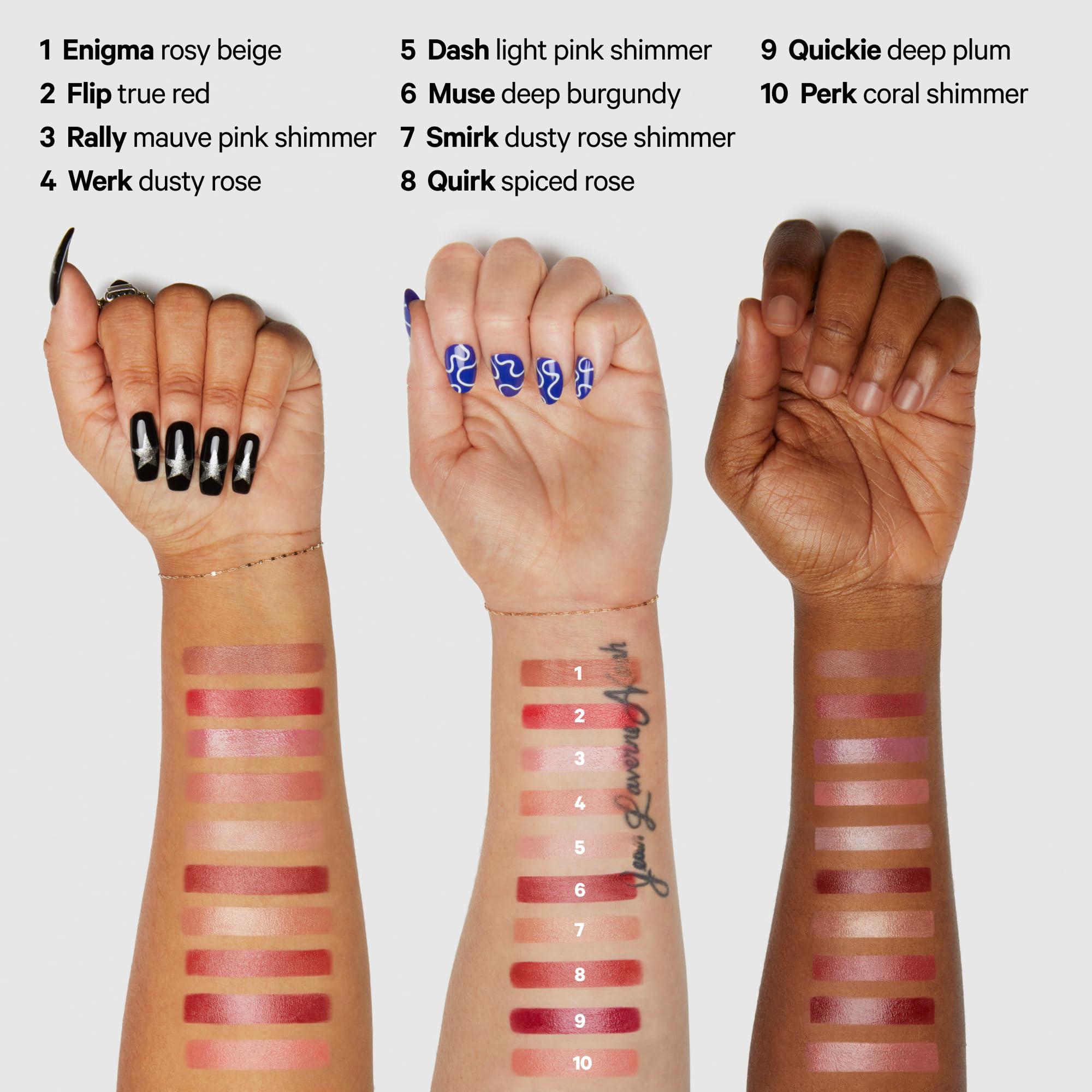 Milk Makeup Milk Makeup Lip + Cheek, Rally (Mauve Pink Shimmer) - 0.21 fl oz - Cream Blush & Lip Color - Buildable & Blendable - 1,000+ Swipes Per Stick - Non-Comedogenic - Vegan, Cruelty Free