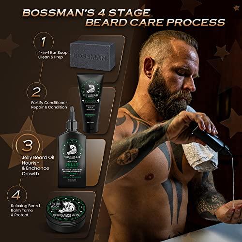 Bossman Bossman Beard Oil Jelly and Relaxing Beard Balm Combo- Vetiver X Scent