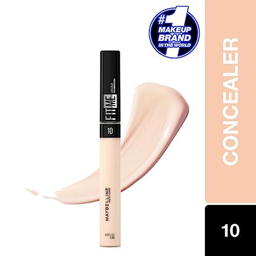 MAYBELLINE Maybelline New York Fit Me Liquid Concealer Makeup, Natural Coverage, Lightweight, Conceals, Covers Oil-Free, Light, 1 Count (Packaging May Vary)