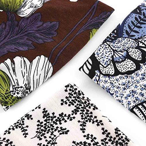 Bohend Bohend Boho Button Headband Wide Stretchy Daily Use Knotted Headwear Sport Athletic Yoga Gym Rhinestone Crystal Hair Accessories for Women and Girls(3pcs) (M)