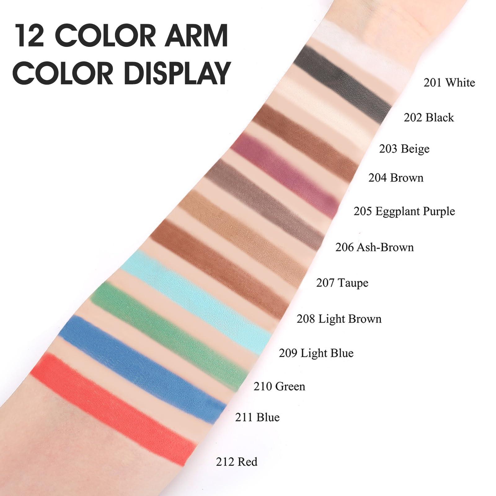 FIVEFULU FIVEFULU Single Black Eyeshadow, Pressed Powder Matte Black Eye Shadow Palette Make-up, Blendable Long Lasting High Pigment Black Eye Makeup Halloween Black Eye Paint & Face Body Paint