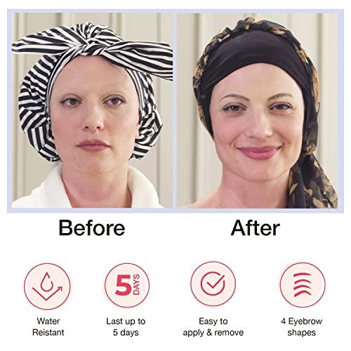 Godefroy Godefroy MyBrows Long Lasting Eyebrow Transfers, High Arch, Medium Brown, 48-Pairs of Brows (96 Individual transfers)