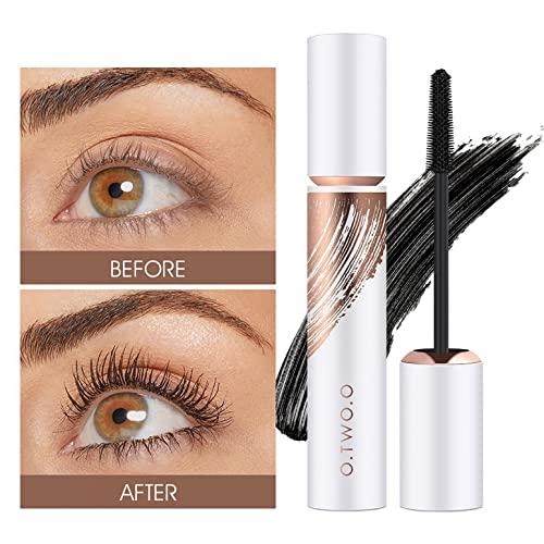 Xiahium 4D Silk Fiber Mascara Waterproof Long Lasting Thicking Lenghting Curling Quick-drying Smudge Proof Glamour Eye Lash Makeup