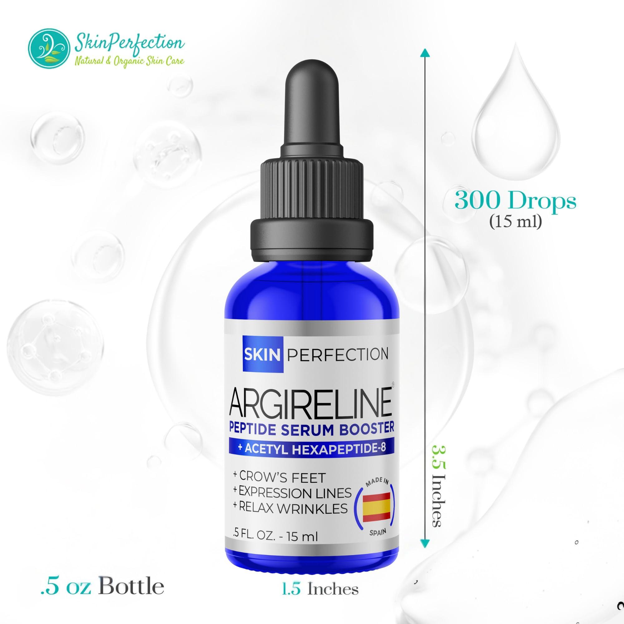 Skin Perfection Skin Perfection Argireline Serum - Peptides Serum for Face with Acetyl Hexapeptide-8 for Fine Lines & Wrinkles - Diy Anti Aging Argireline Booster Solution Mix with Any Skincare Products 0.5oz