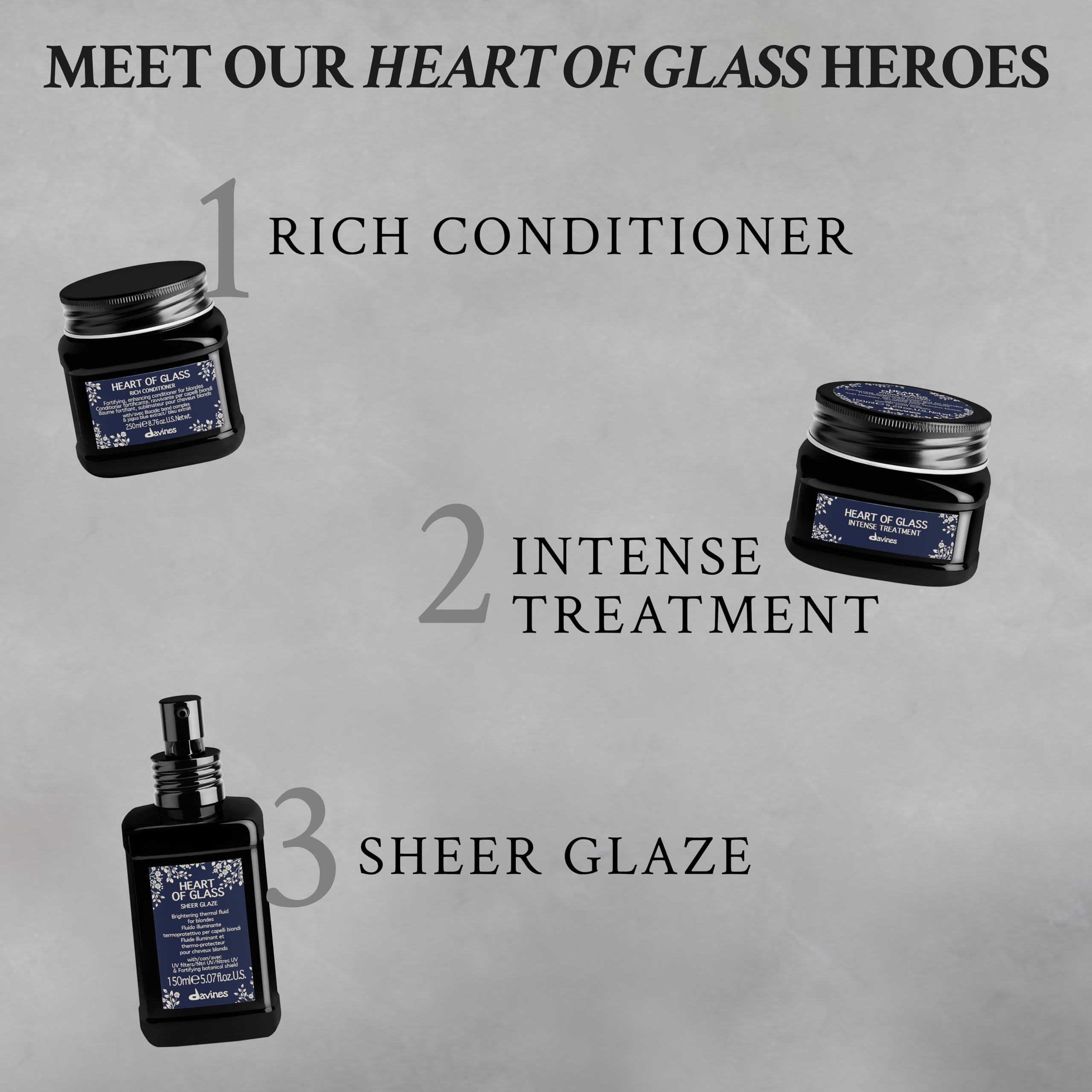 Davines Davines Heart of Glass Silkening Shampoo for Blonde Care, 3.04 fl. oz. (Pack of 1)