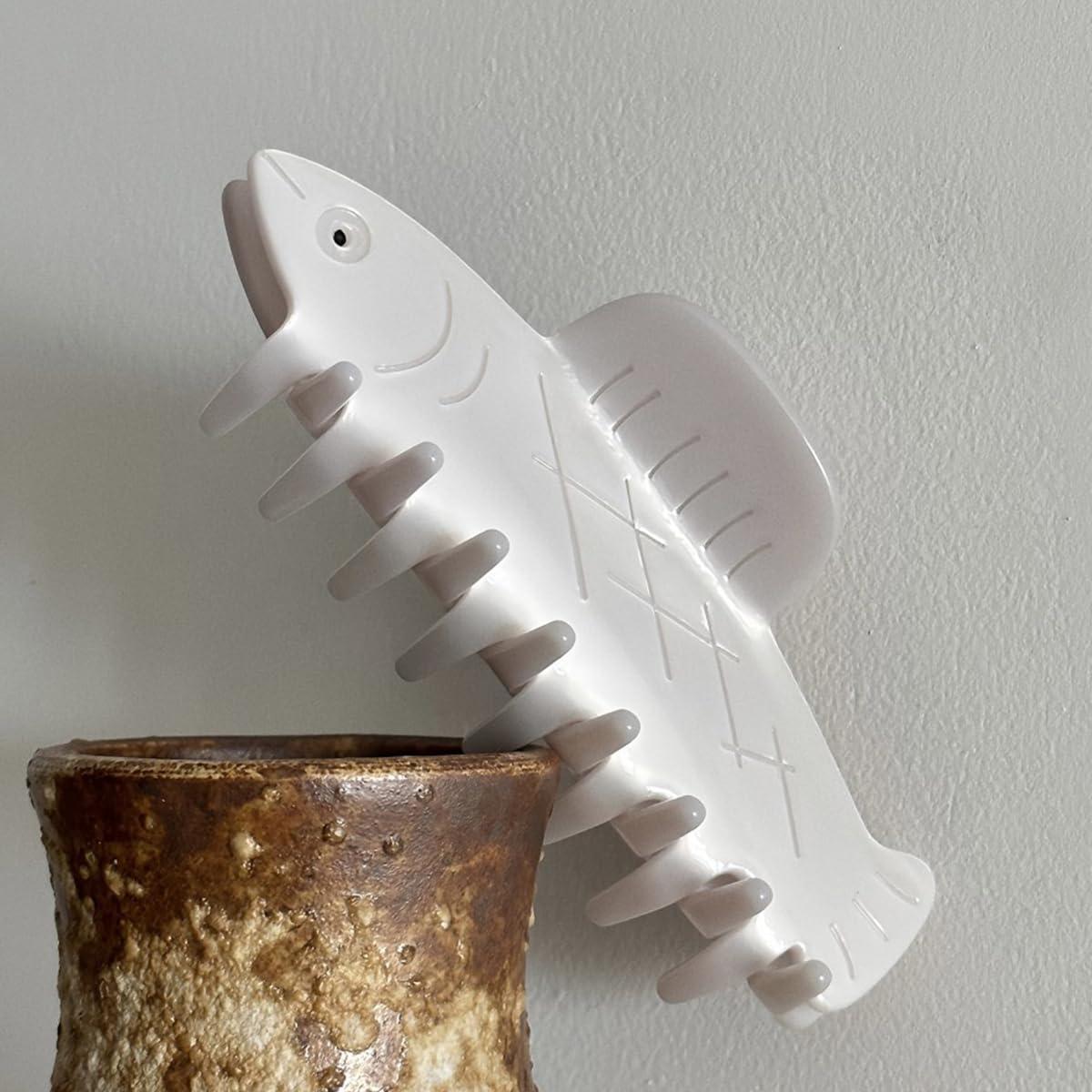 OMG Decor Herring Fish Hair Clip,Acetate Hair Claw,Small Hair Clips for Women