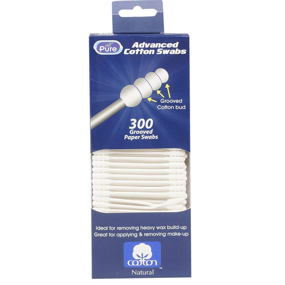5-Star Generic 300ct Cotton Swabs Double Grooved Tipped Applicator Q Tip Safety Ear Wax Remover,White