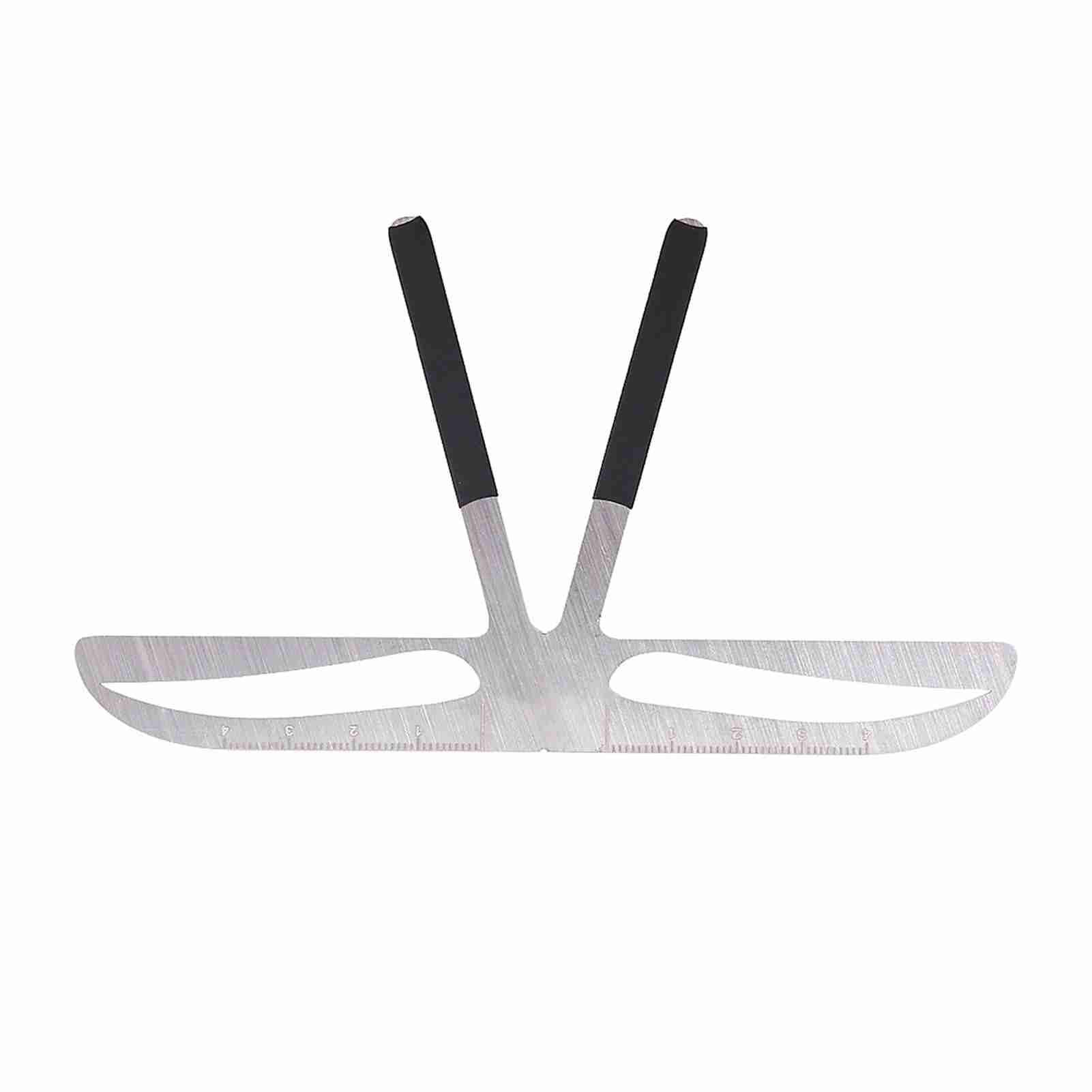GOTOTOP Permanent Eyebrow Ruler Eyebrow Measure Balance Extension Ruler, Three Point Positioning Design Eyebrow Shape Stencil (Standard Eyebrows)